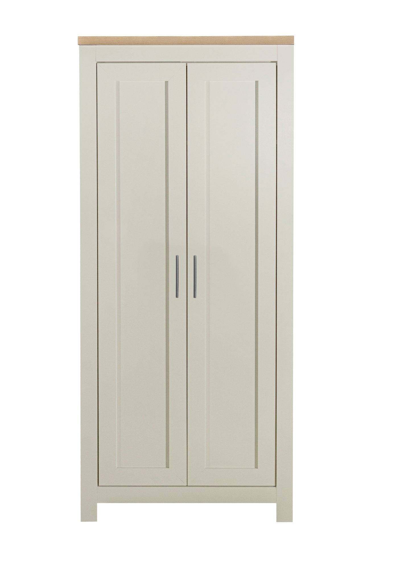 Highgate Cream & Oak	 2 Door Wardrobe