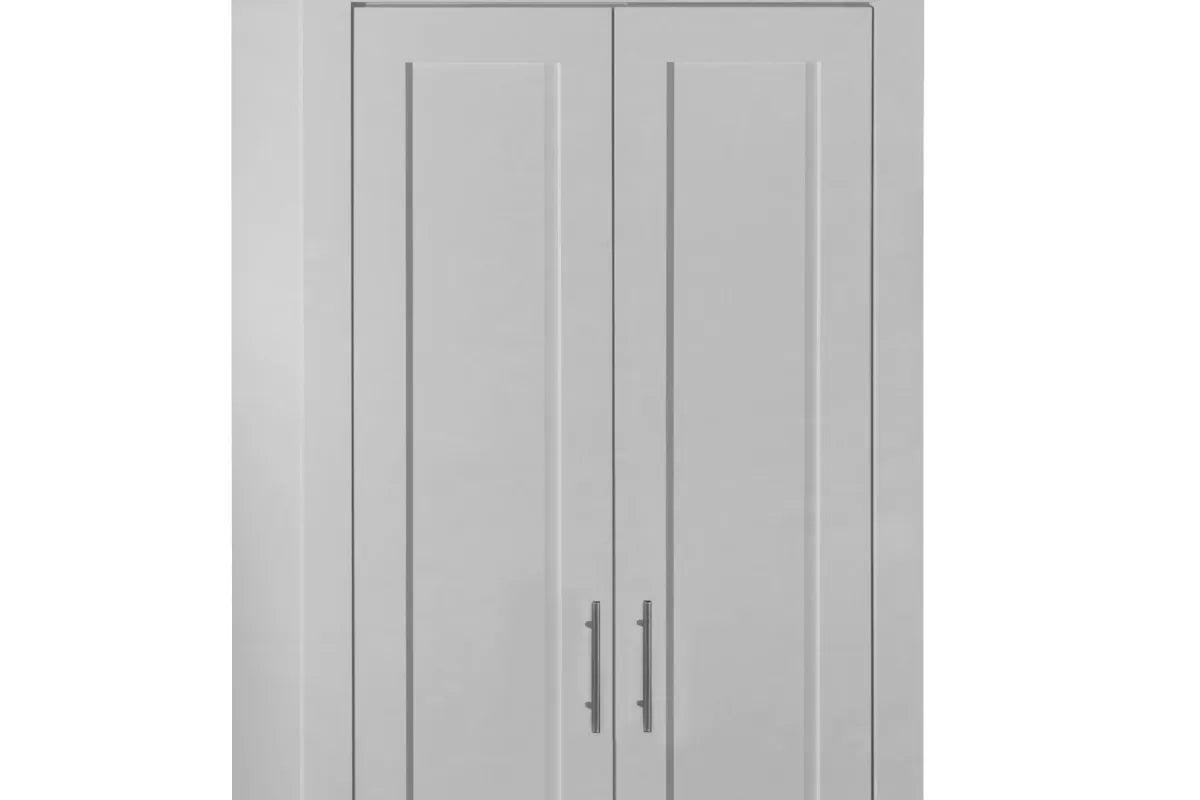 Highgate Grey & Oak 2 Door Wardrobe