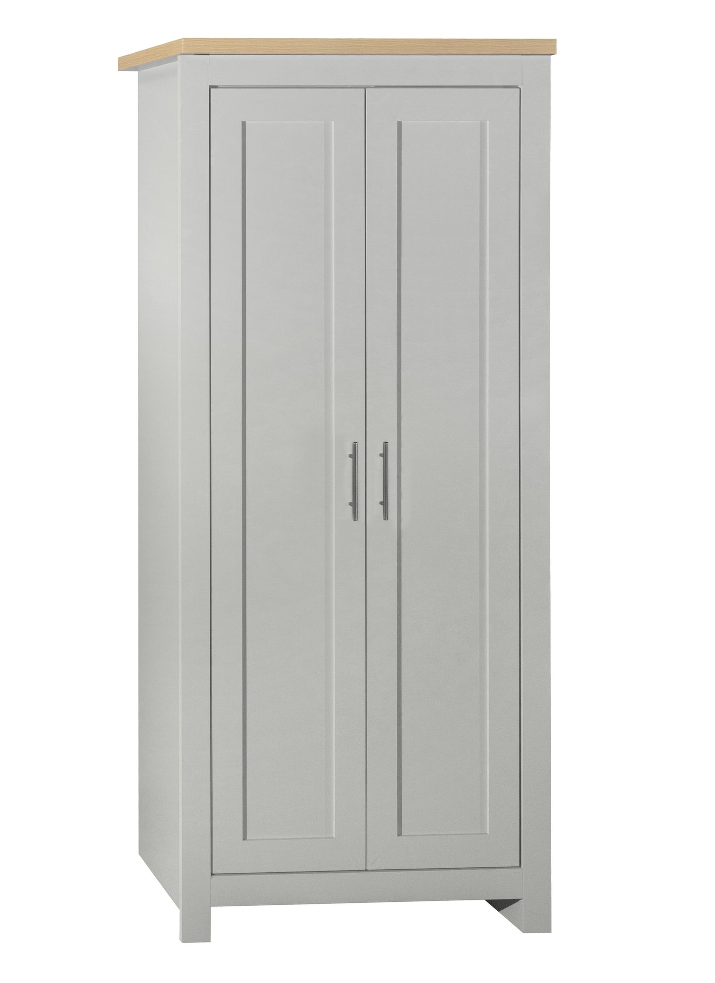 Highgate Grey & Oak 2 Door Wardrobe