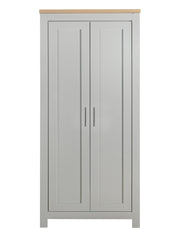 Highgate Grey & Oak 2 Door Wardrobe