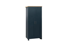 Highgate Navy Blue & Oak 2 Door Wardrobe