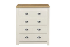 Highgate Cream & Oak	 4 Drawer Chest