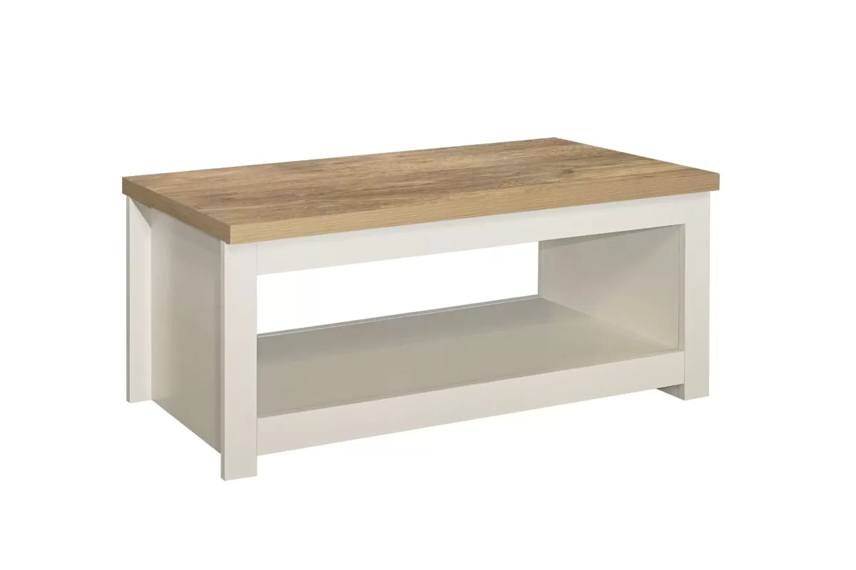 Highgate Cream & Oak	 Coffee Table