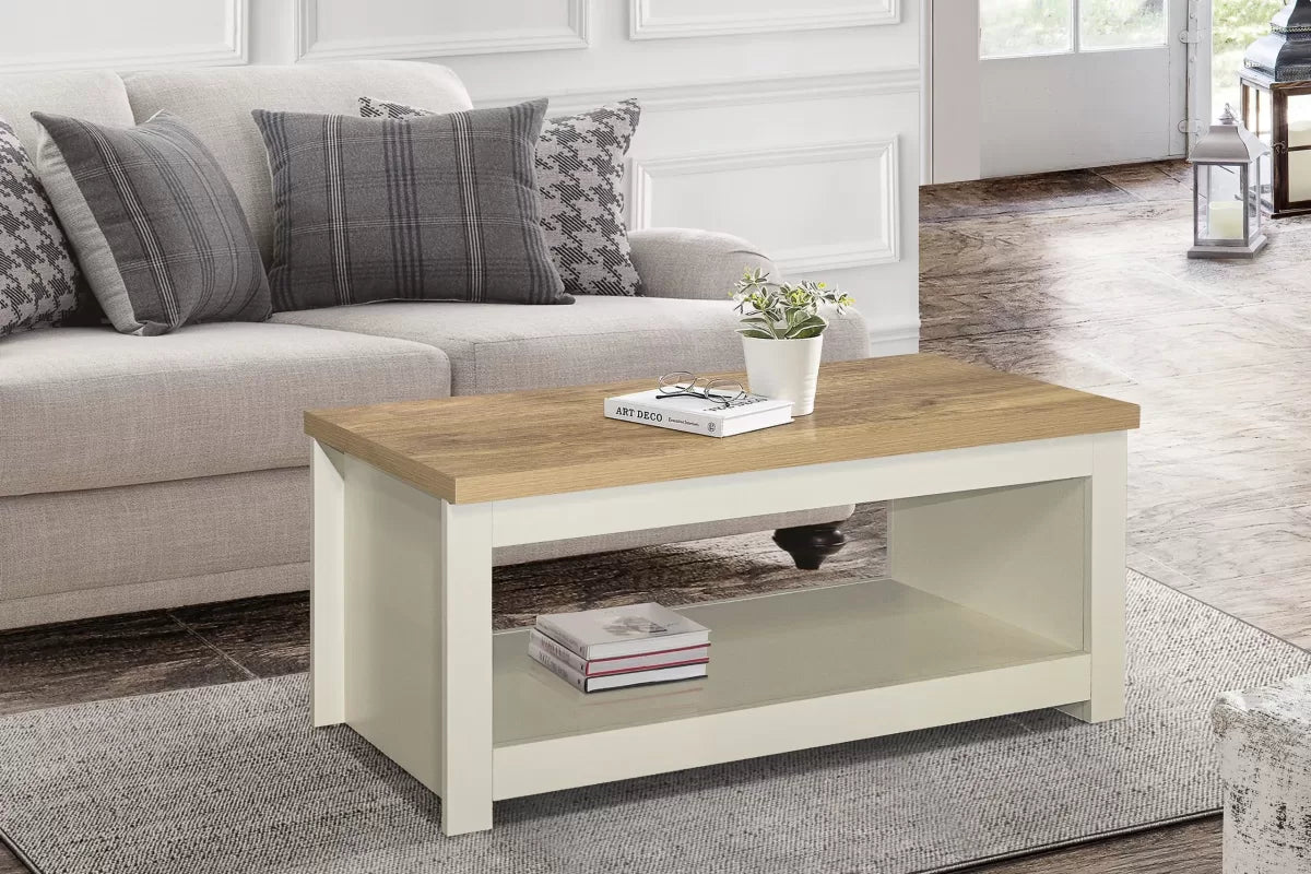 Highgate Cream & Oak	 Coffee Table