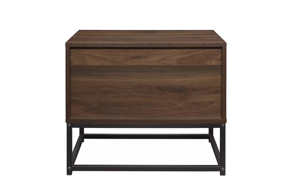 Houston Walnut 1 Drawer Bedside