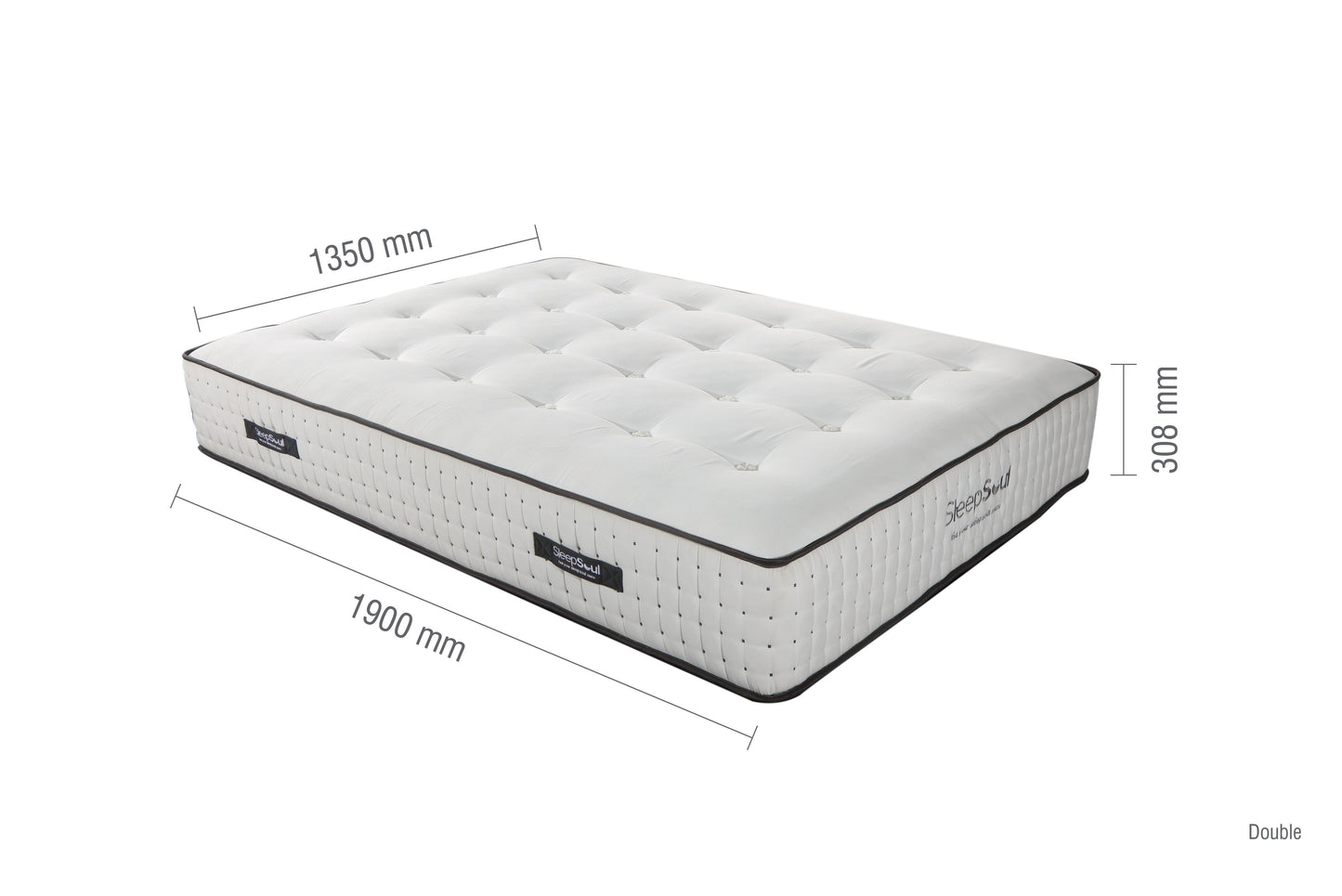 Harmony 1000 Pocket Sprung Tufted Double Mattress