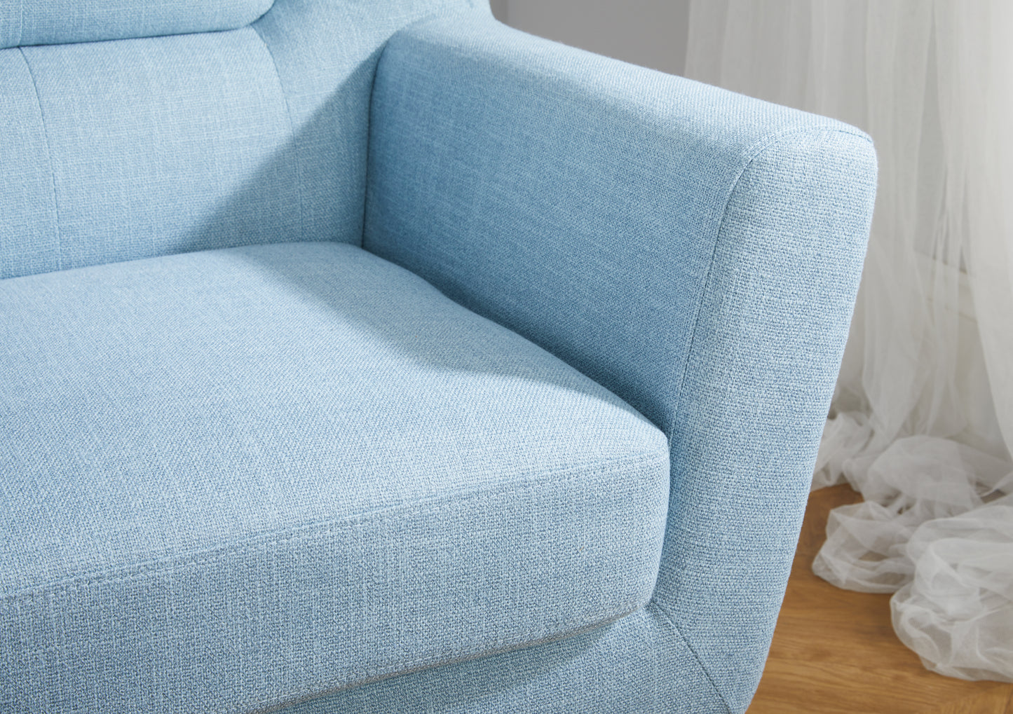 Liskeard  Duck Egg Blue Accent Chair ( Pack of two )