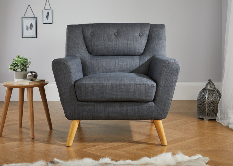 Liskeard  Grey Accent Chair ( Pack of two )