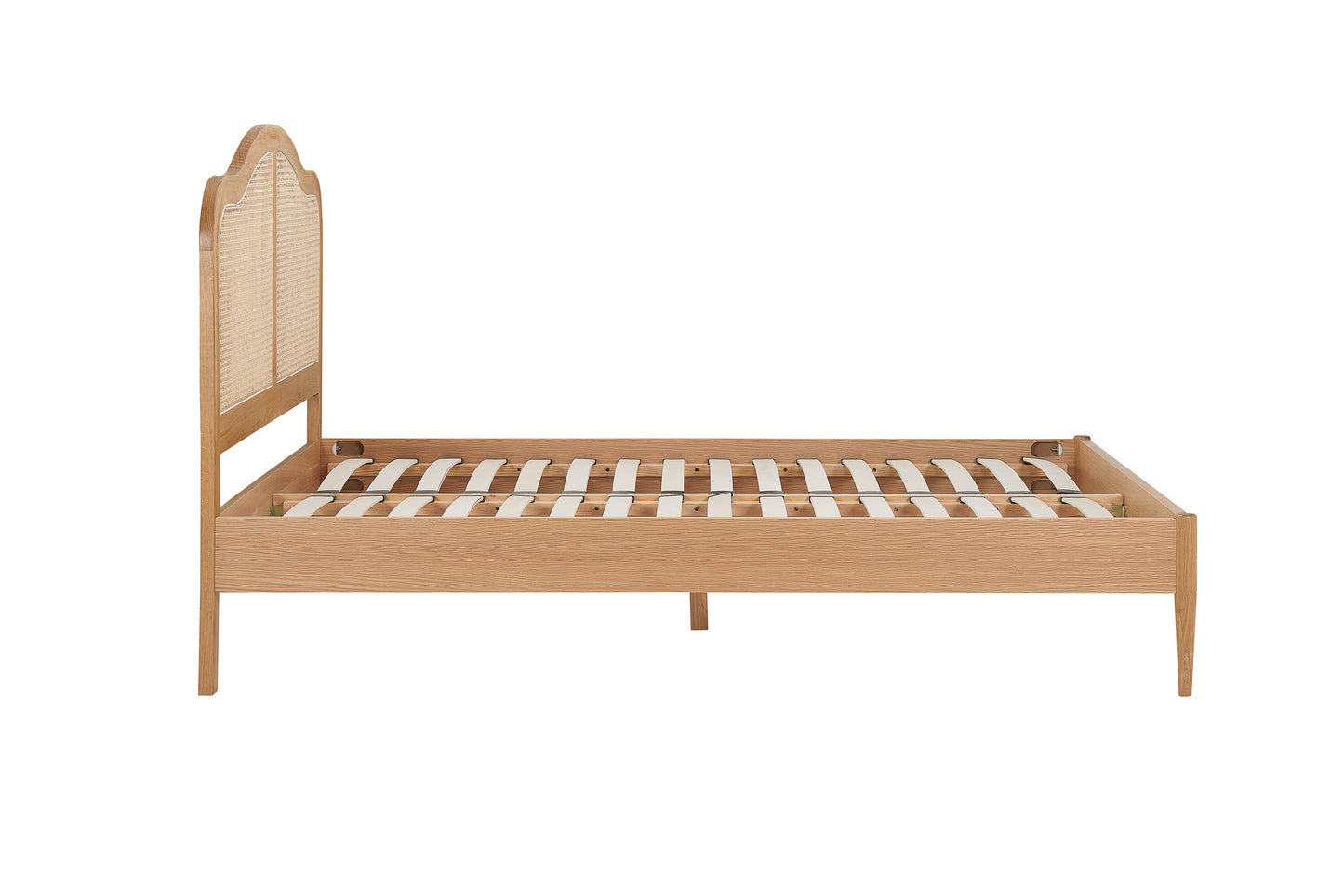 Leonie Oak Ratten Double Bed