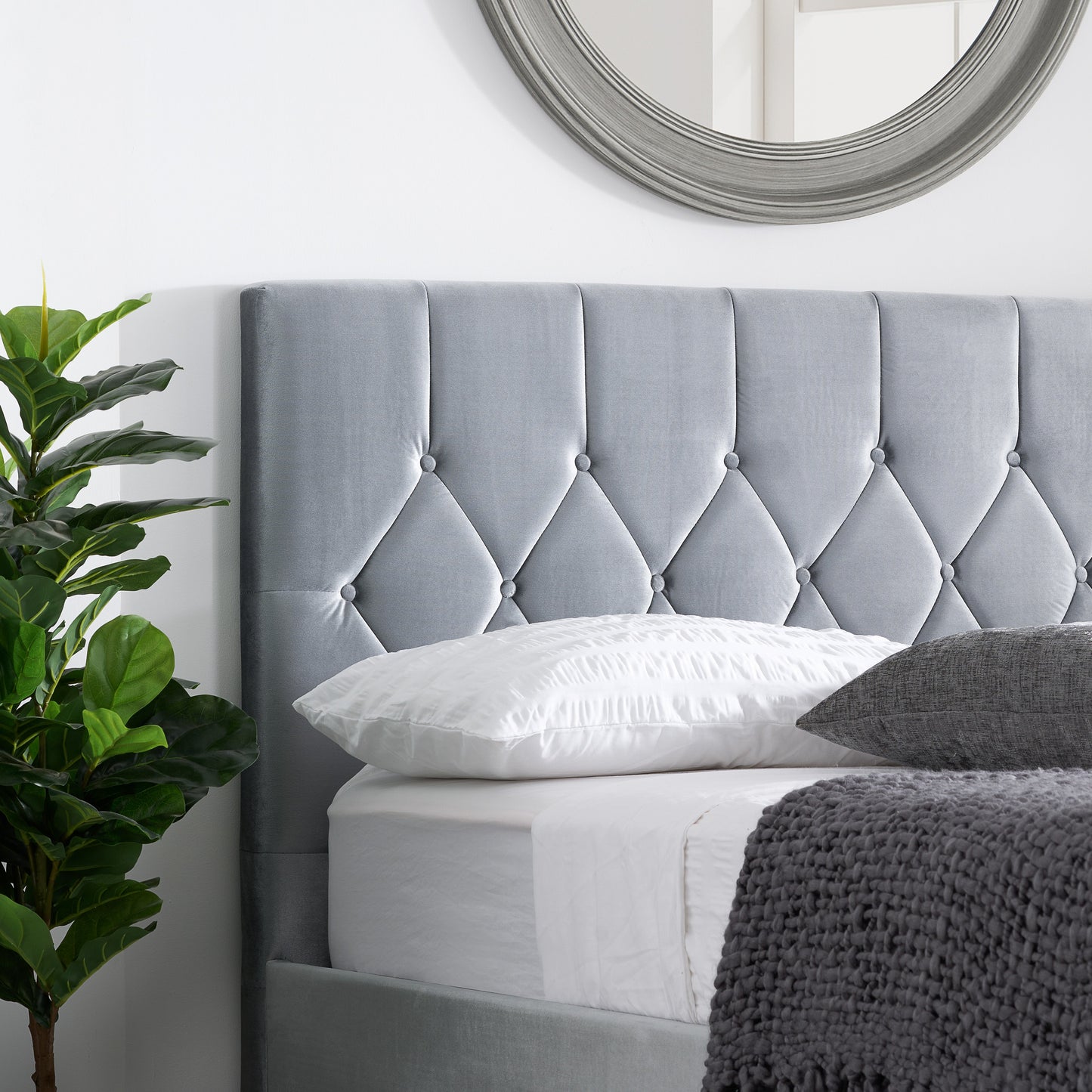 Loxley Grey King Bed