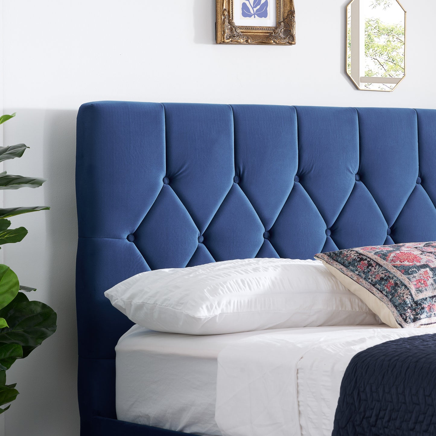 Loxley Blue Ottoman Small Double Bed