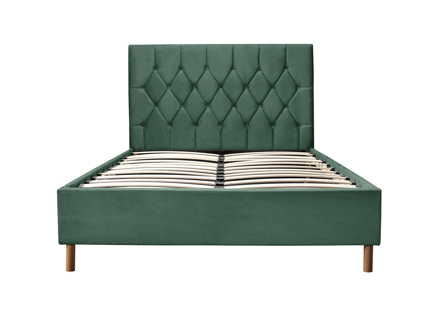 Loxley Green Ottoman Double Bed