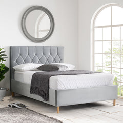 Loxley Grey Ottoman King Bed