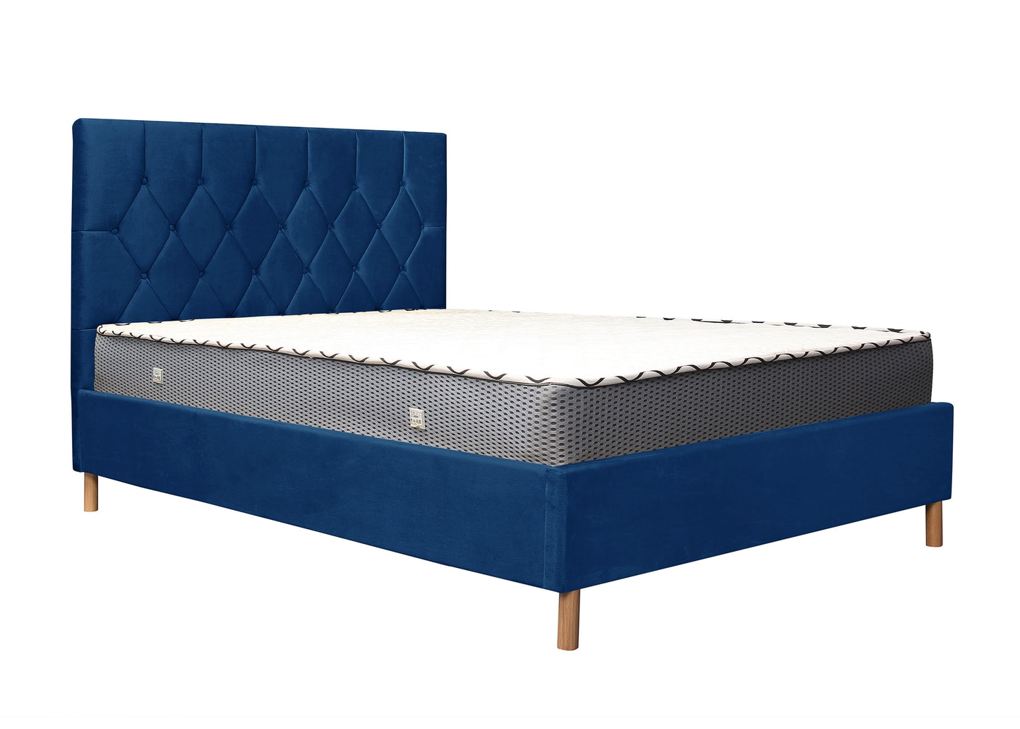 Loxley Blue Ottoman Small Double Bed