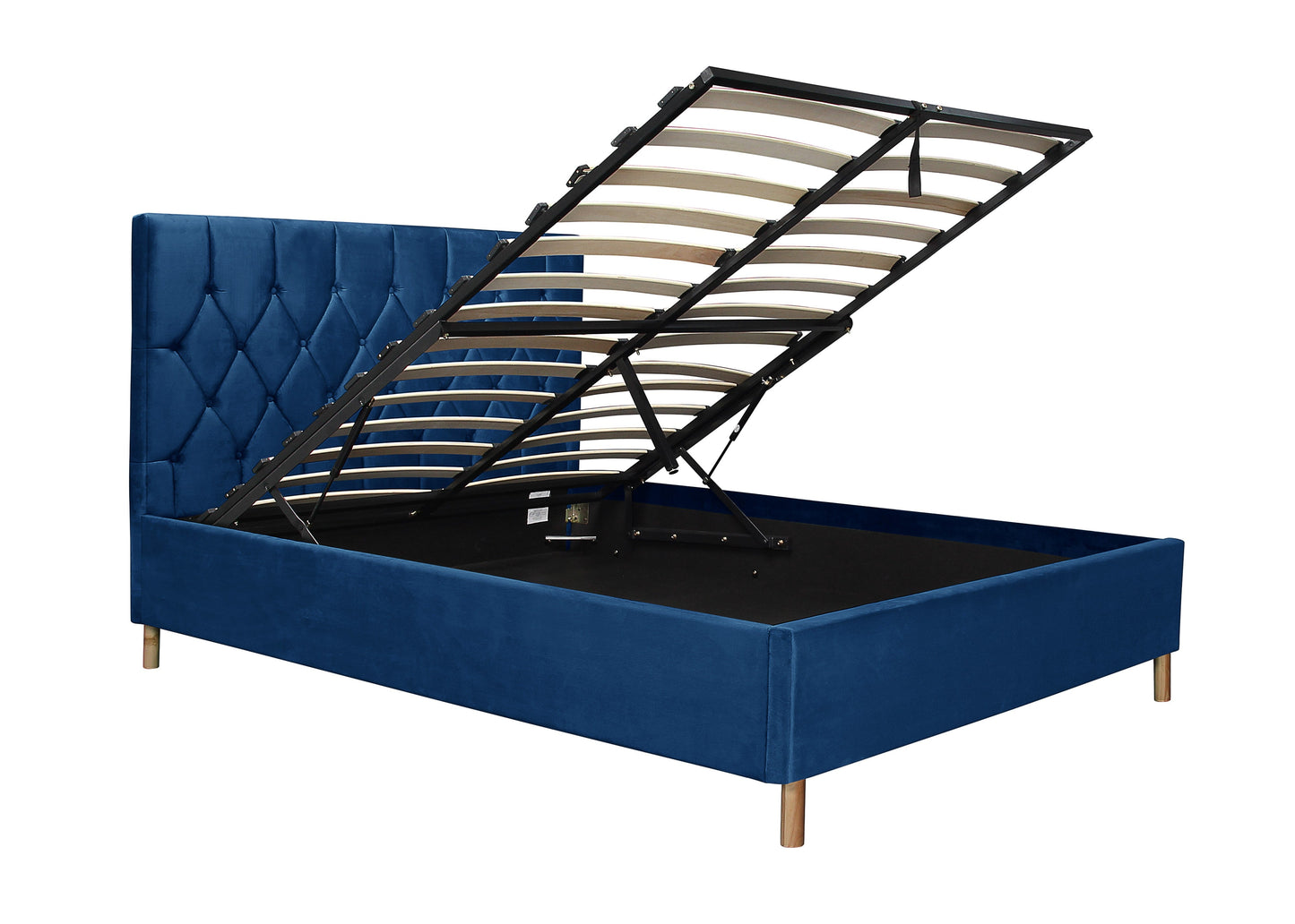 Loxley Blue Ottoman Small Double Bed