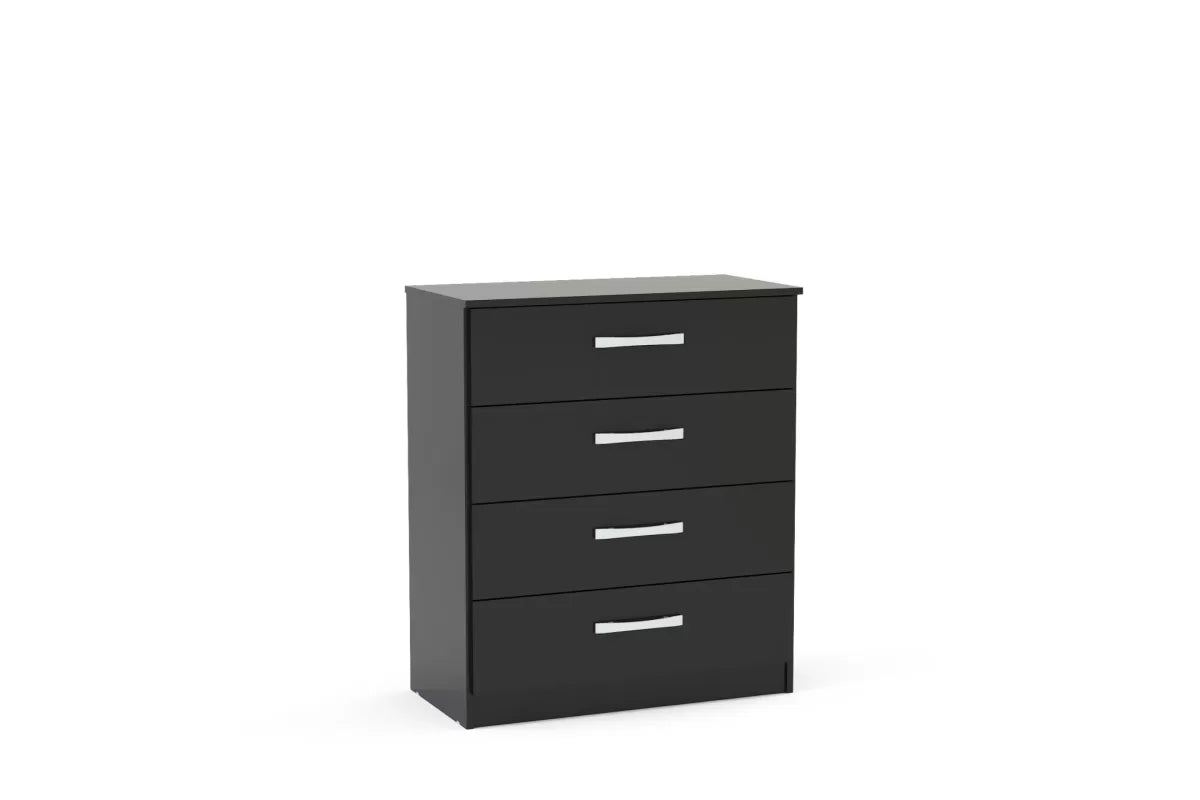 Lynx Black 4 Drawer Chest