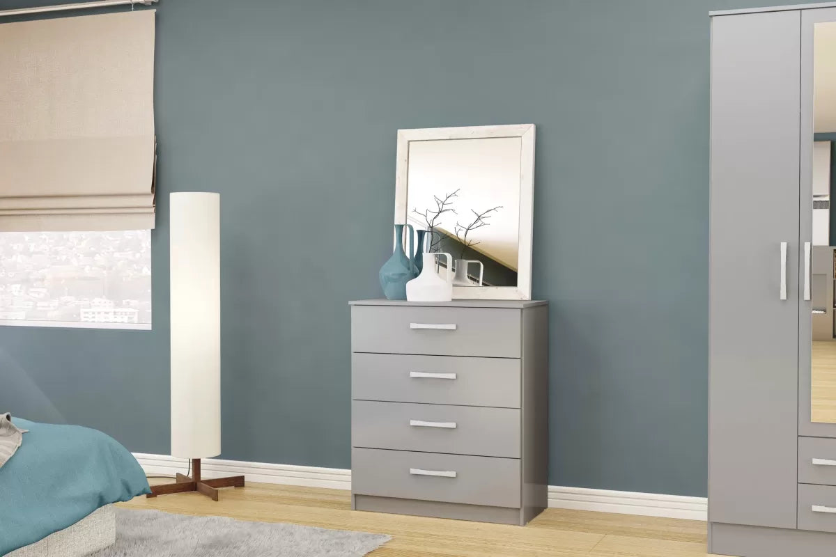 Lynx Grey 4 Drawer Chest