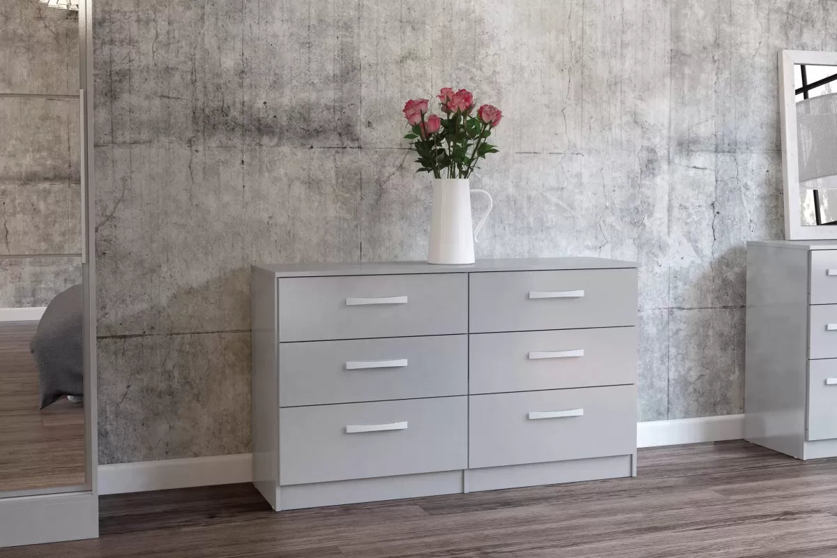 Lynx Grey 6 Drawer Chest