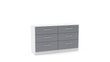Lynx White & Grey 6 Drawer Chest