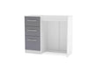 Lynx White & Grey 3 Drawer Dressing Table