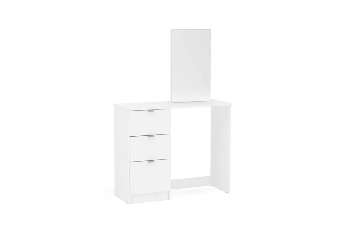 Madison White 3 Drawer Dressing Table & Mirror