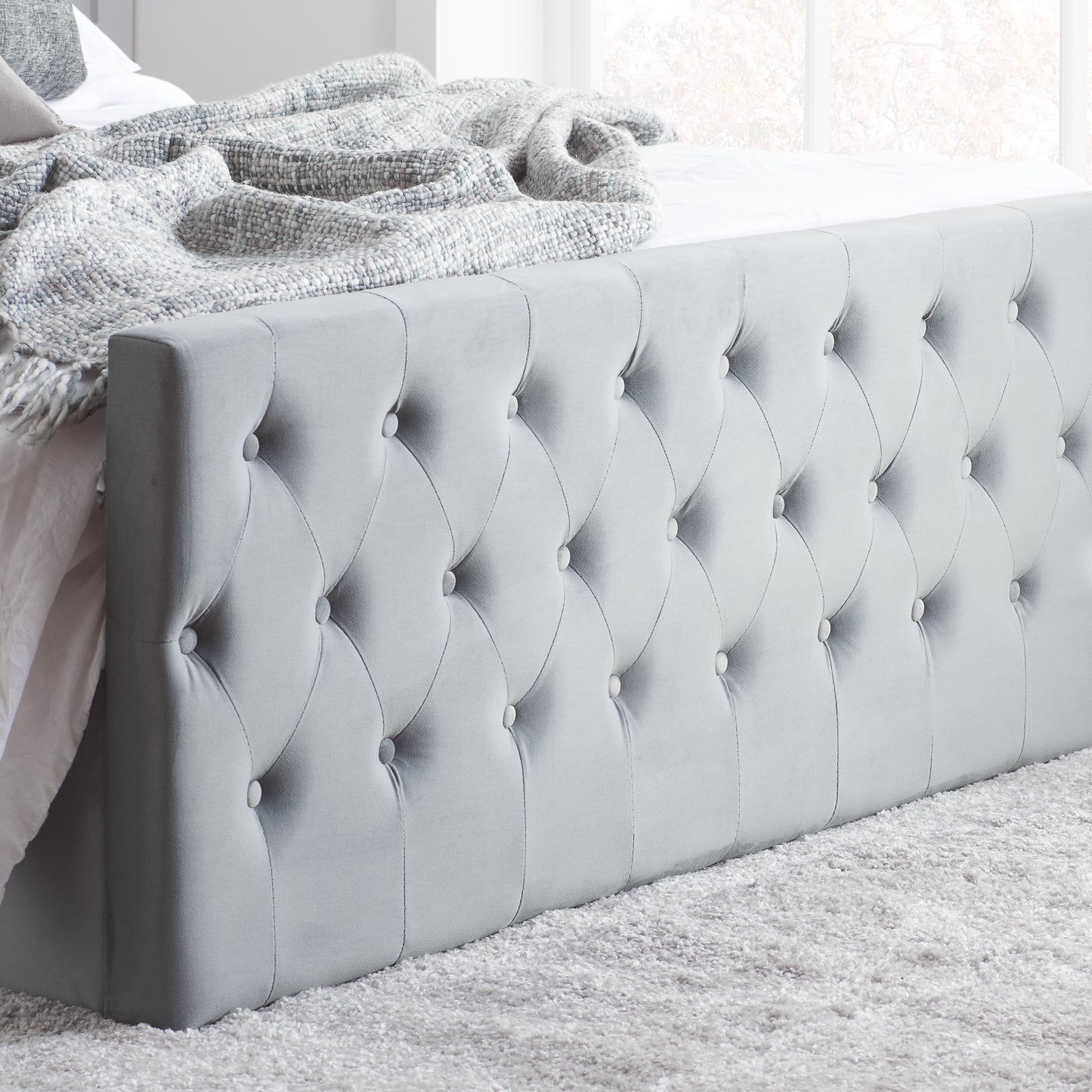 Marquis Grey Ottoman Double Bed