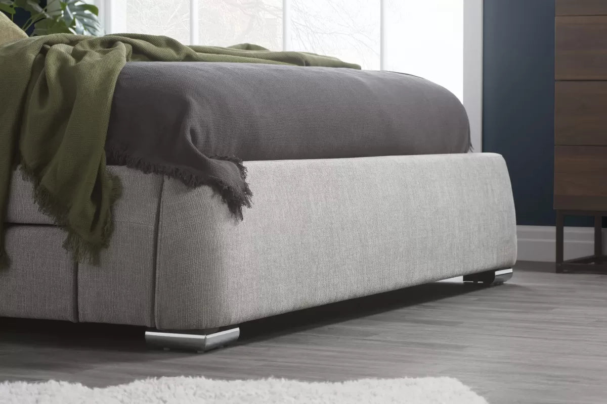 Mayfair Grey Fabric Storage King Bed