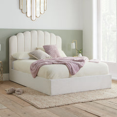 Monaco White King Ottoman Bed