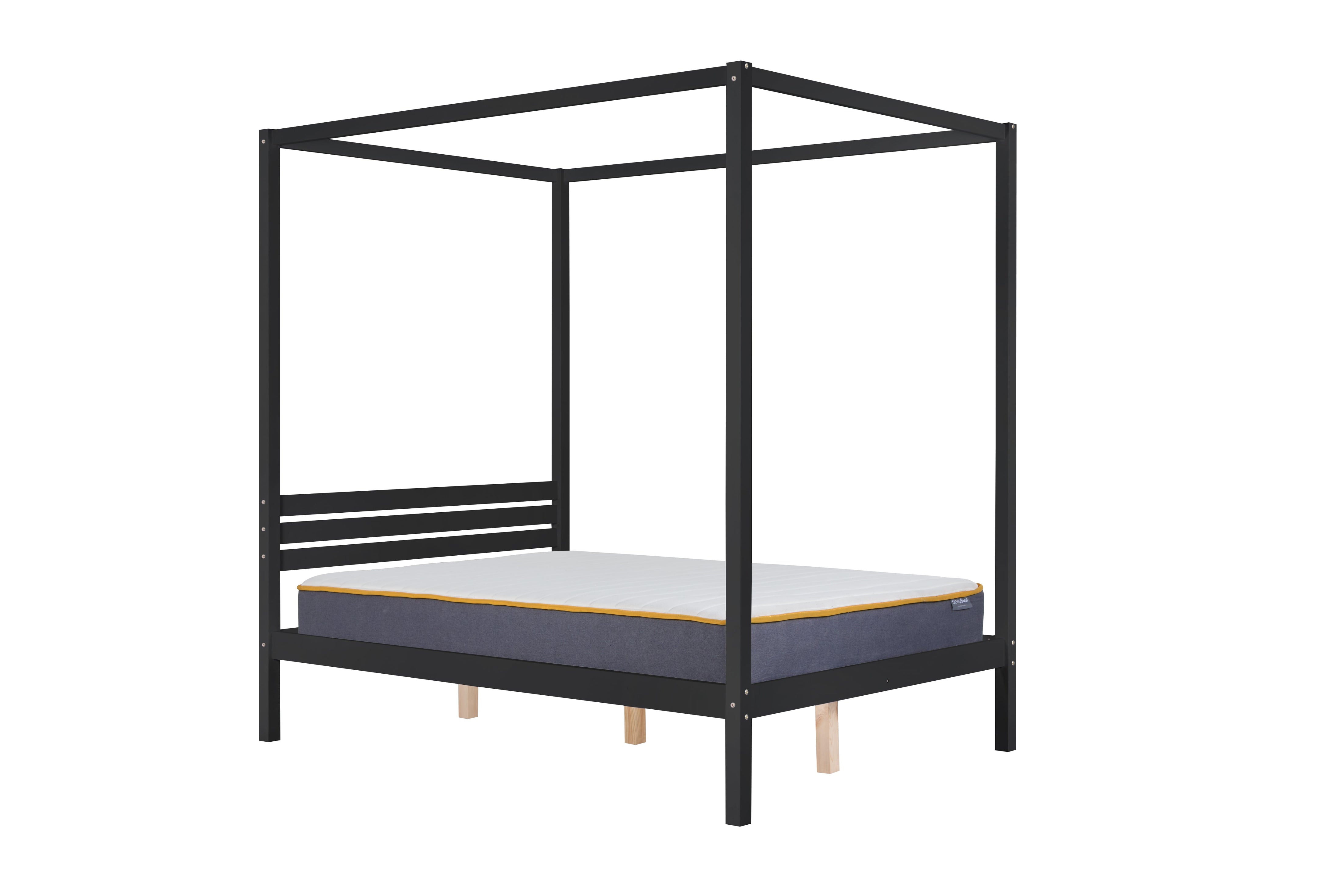 Mercia Black Four Poster Double Bed