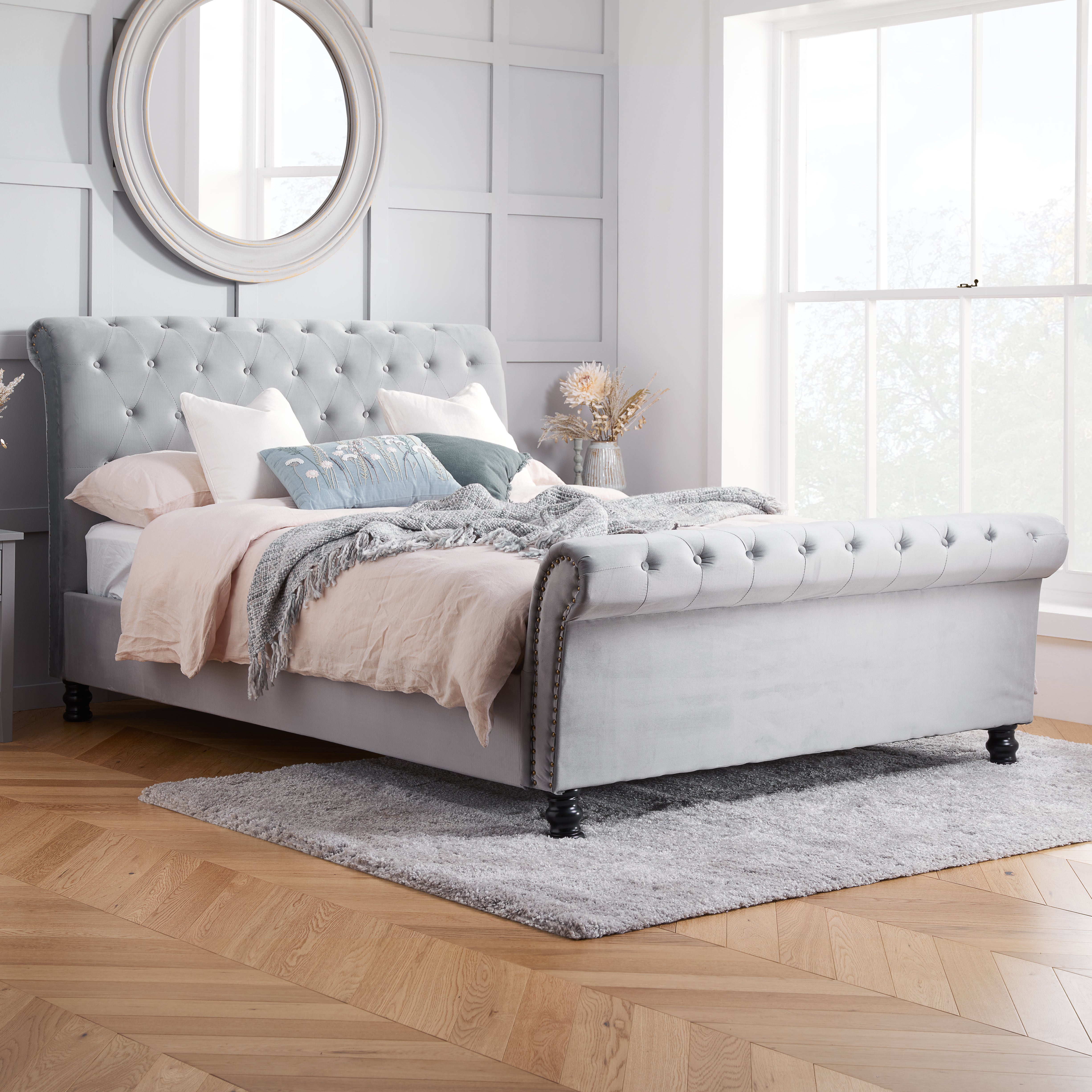 Opulence Grey Double Bed