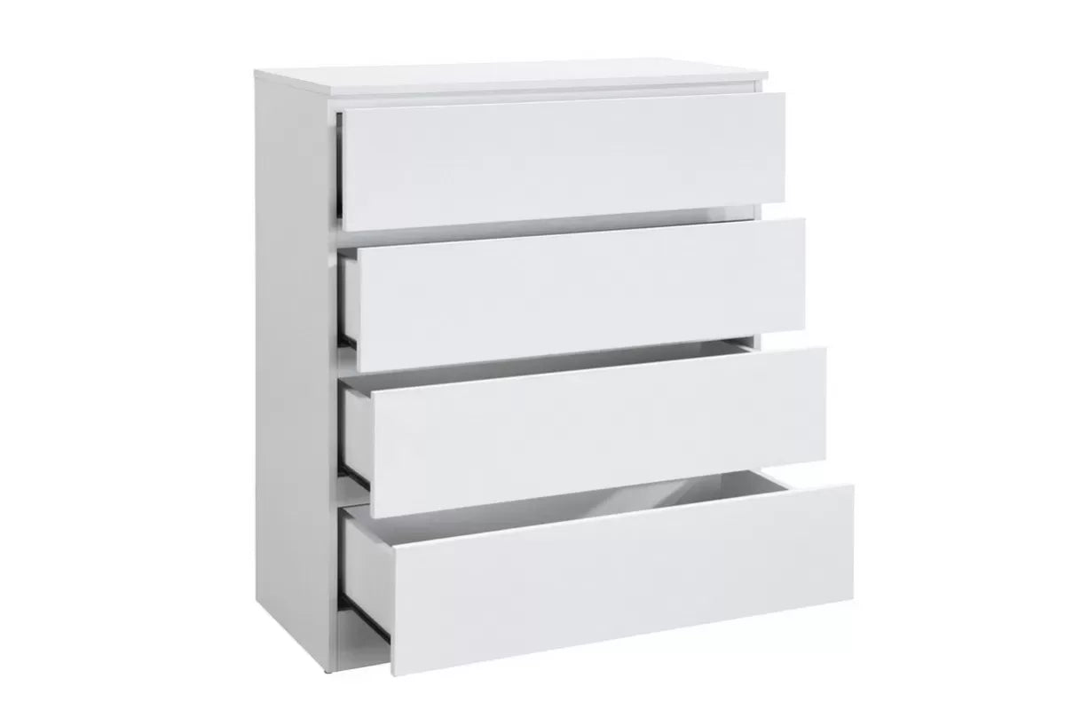 Oslo White 4 Drawer Chest