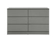 Oslo Grey 6 Drawer Chest