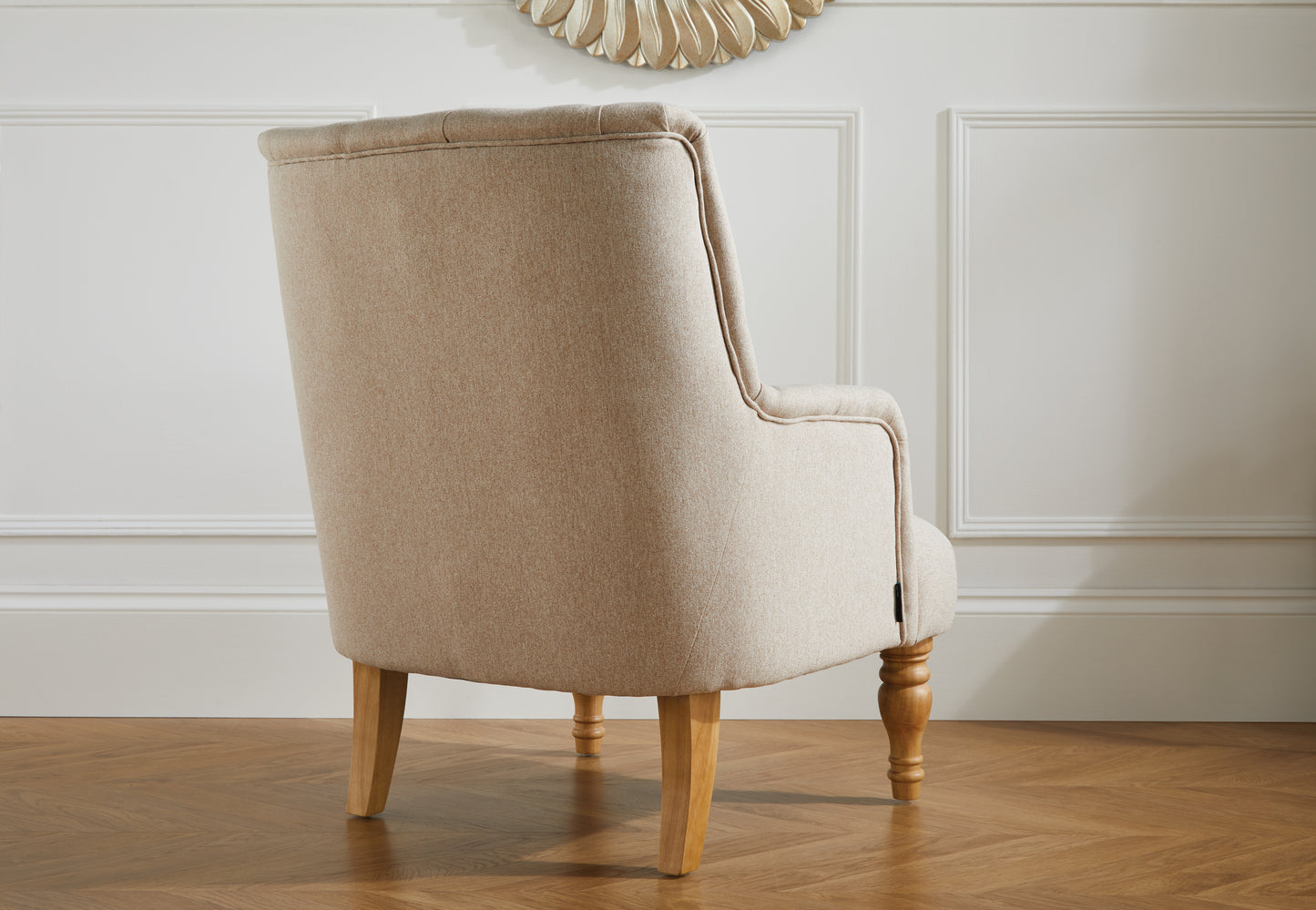 Penryn Wheat Fabric Accent Armchair ( Pack of two )