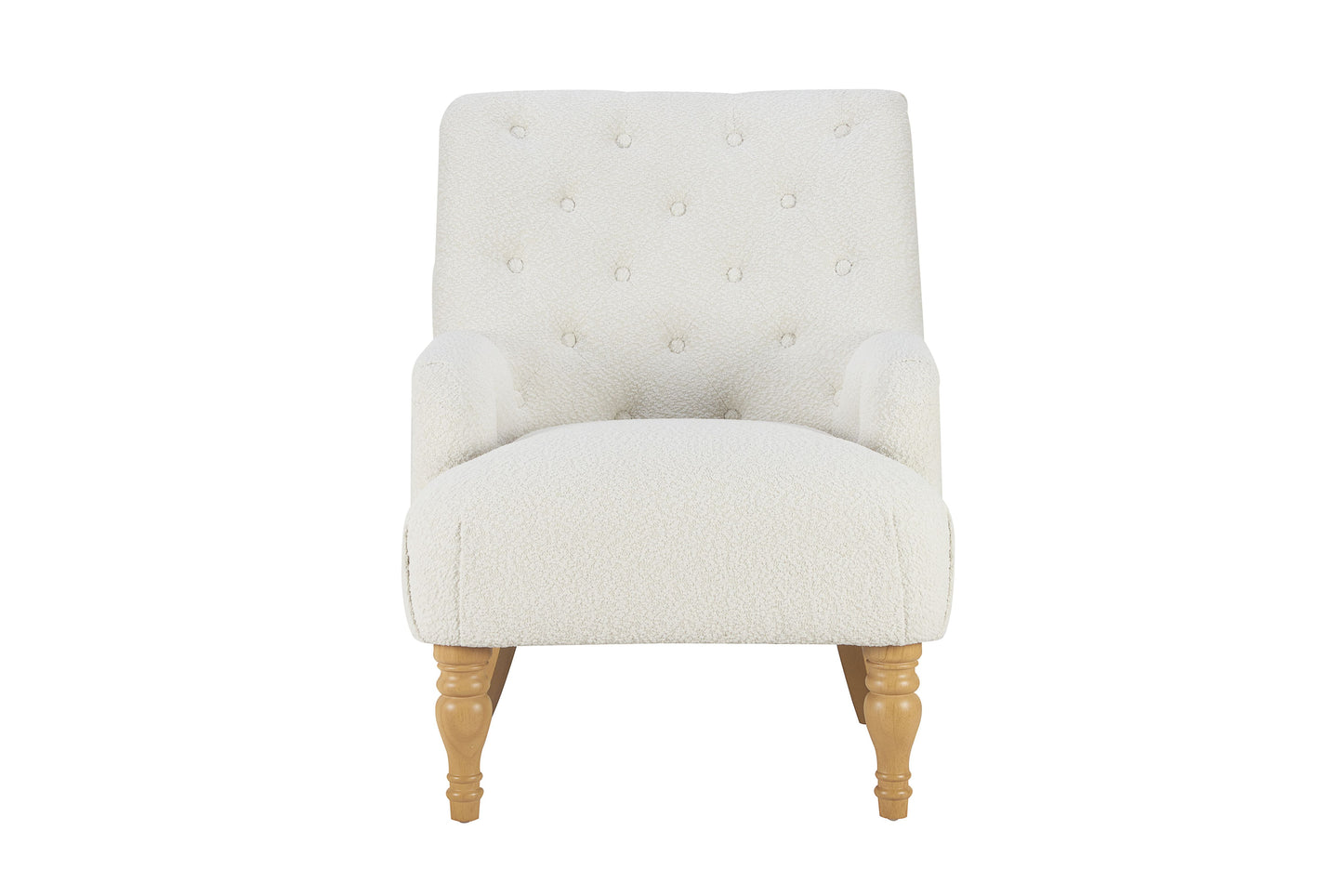 Penryn White Fabric Accent Armchair ( Pack of two )