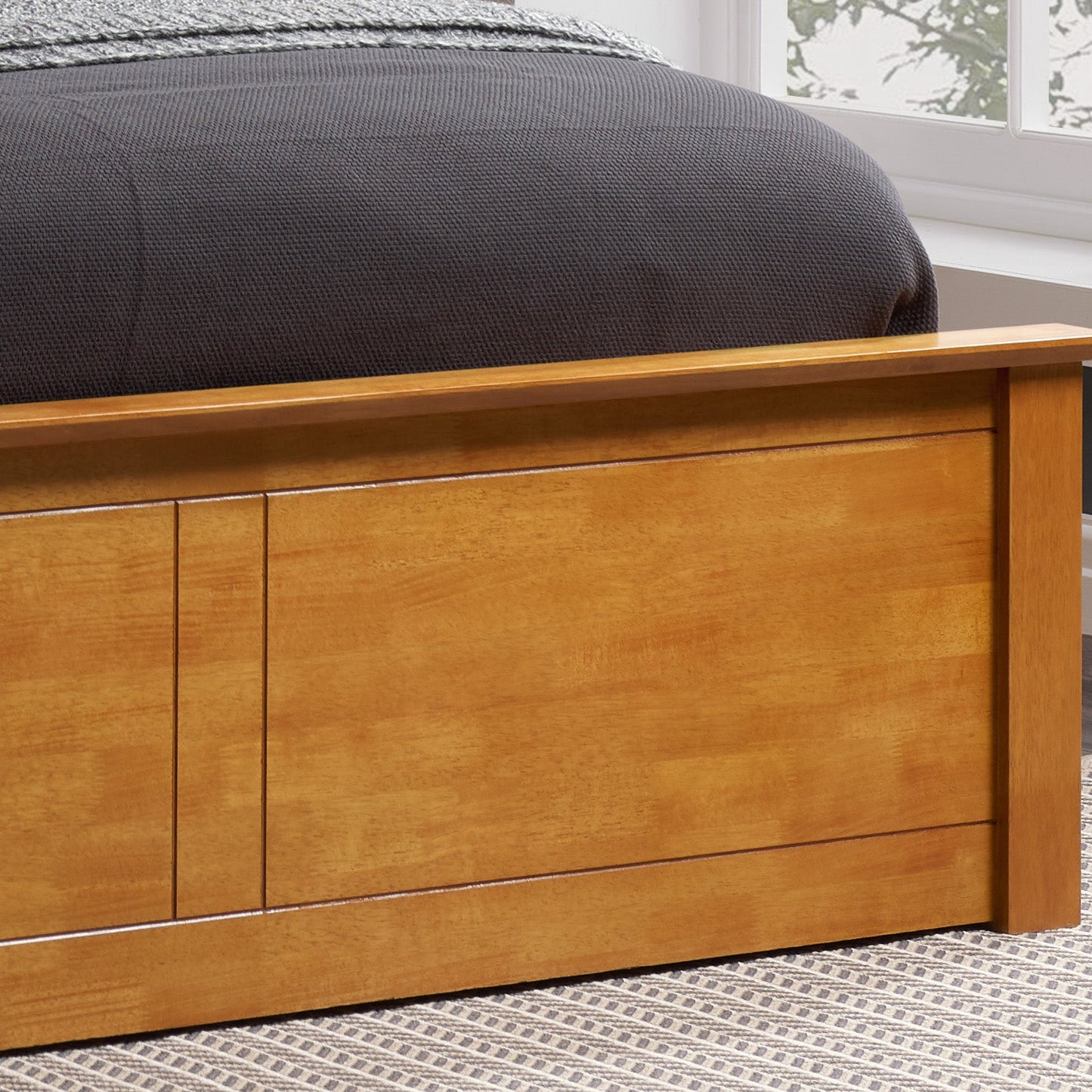 Pheonix Oak Ottoman King Bed