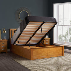 Pheonix Oak Ottoman Small Double Bed