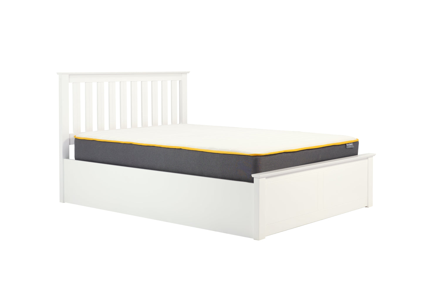 Pheonix White Ottoman Small Double Bed