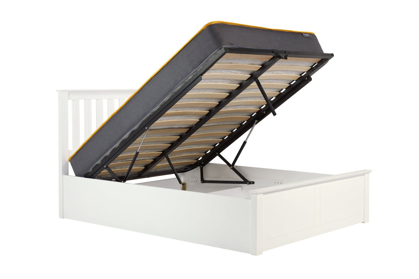 Pheonix White Ottoman Small Double Bed