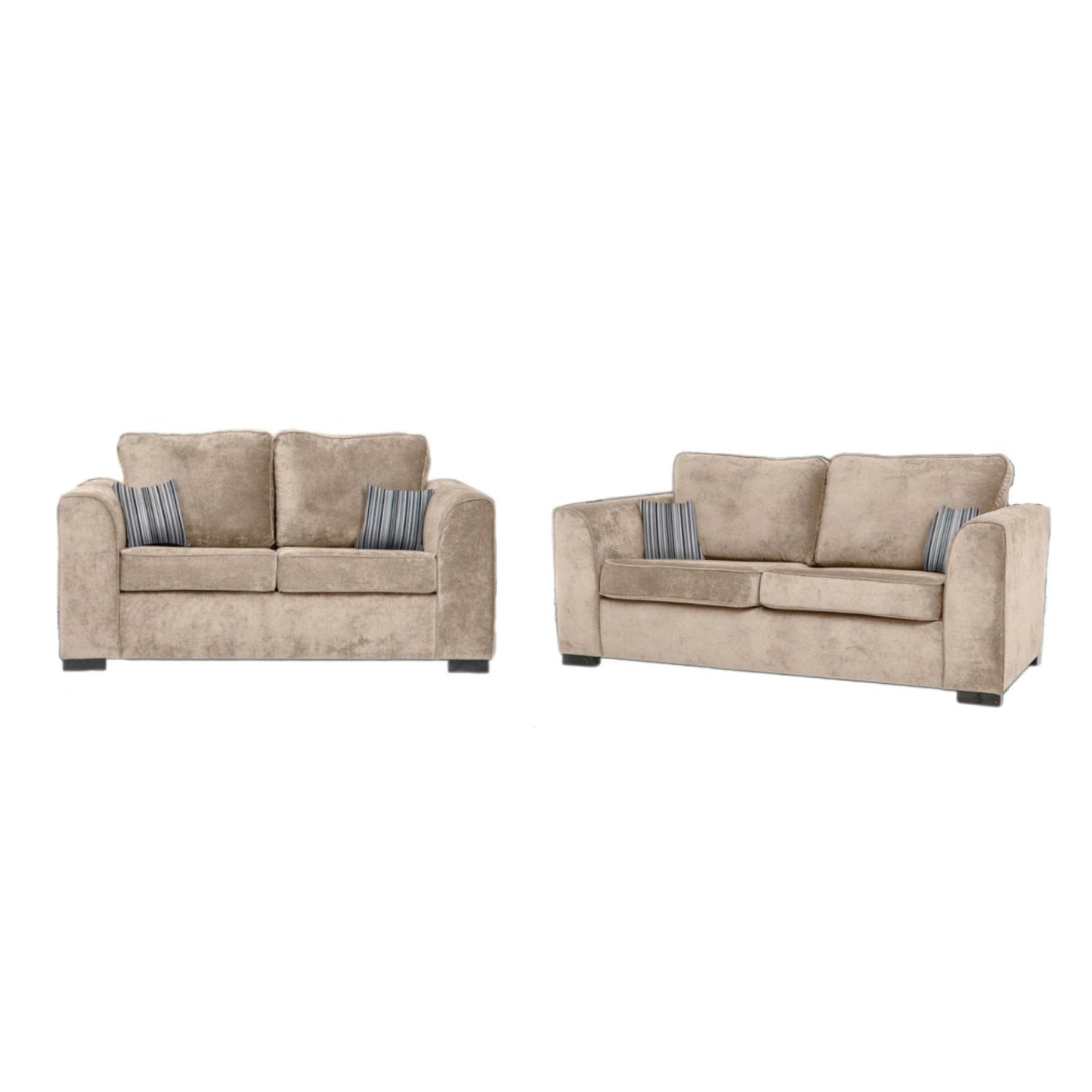 Nancy Beige Fabric 3+2 Seater Sofa Set