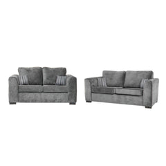 Nancy Grey Fabric 3+2 Seater Sofa Set