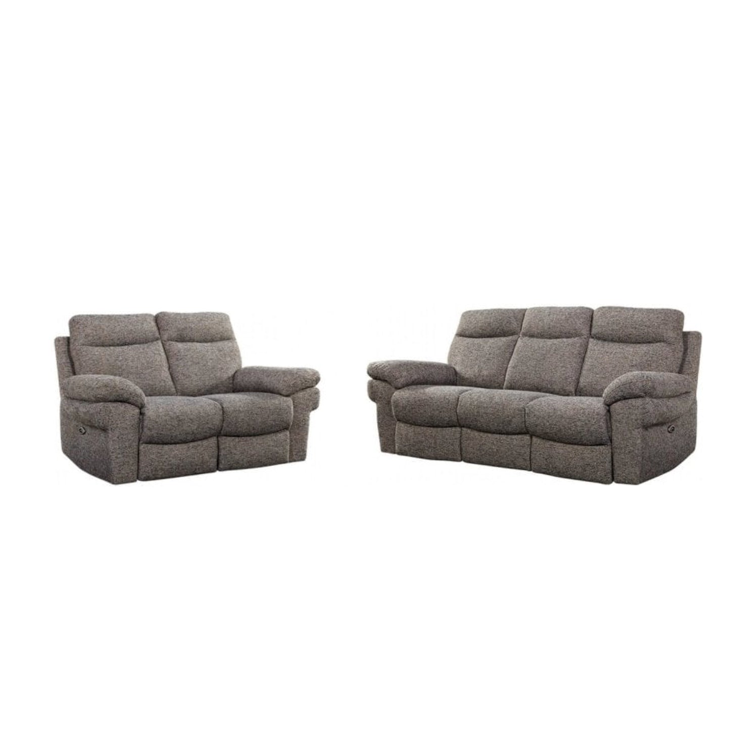 Tanya Brown Fabric Electric Recliner 3+2 Seater Sofa Set