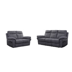 Tanya Grey Fabric Electric Recliner 3+2 Seater Sofa Set