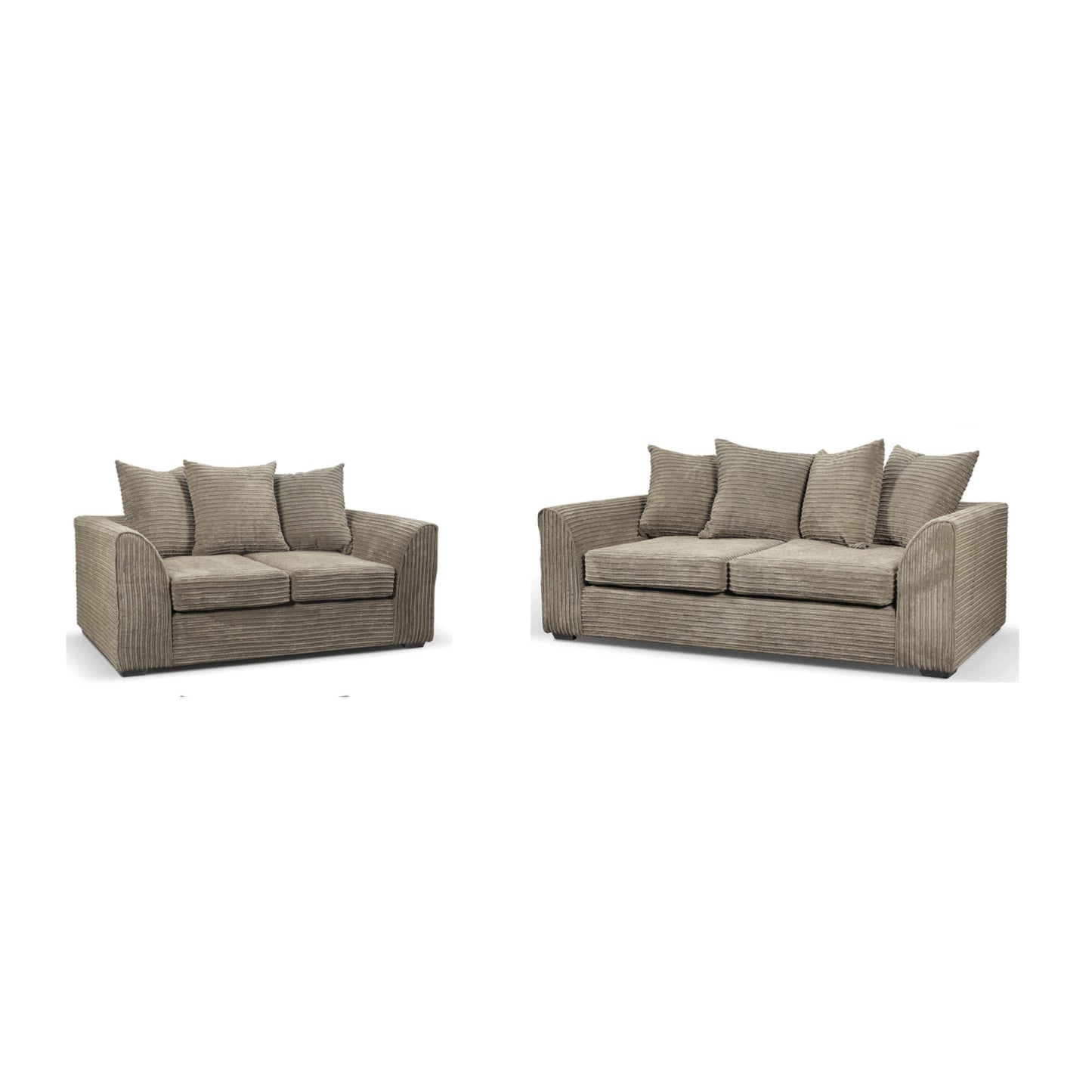 Tyron Jumbo Caramel  Cord 3 + 2 Sofa Set