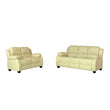 Valeria Cream Leather 3+2 Seater Sofa Set