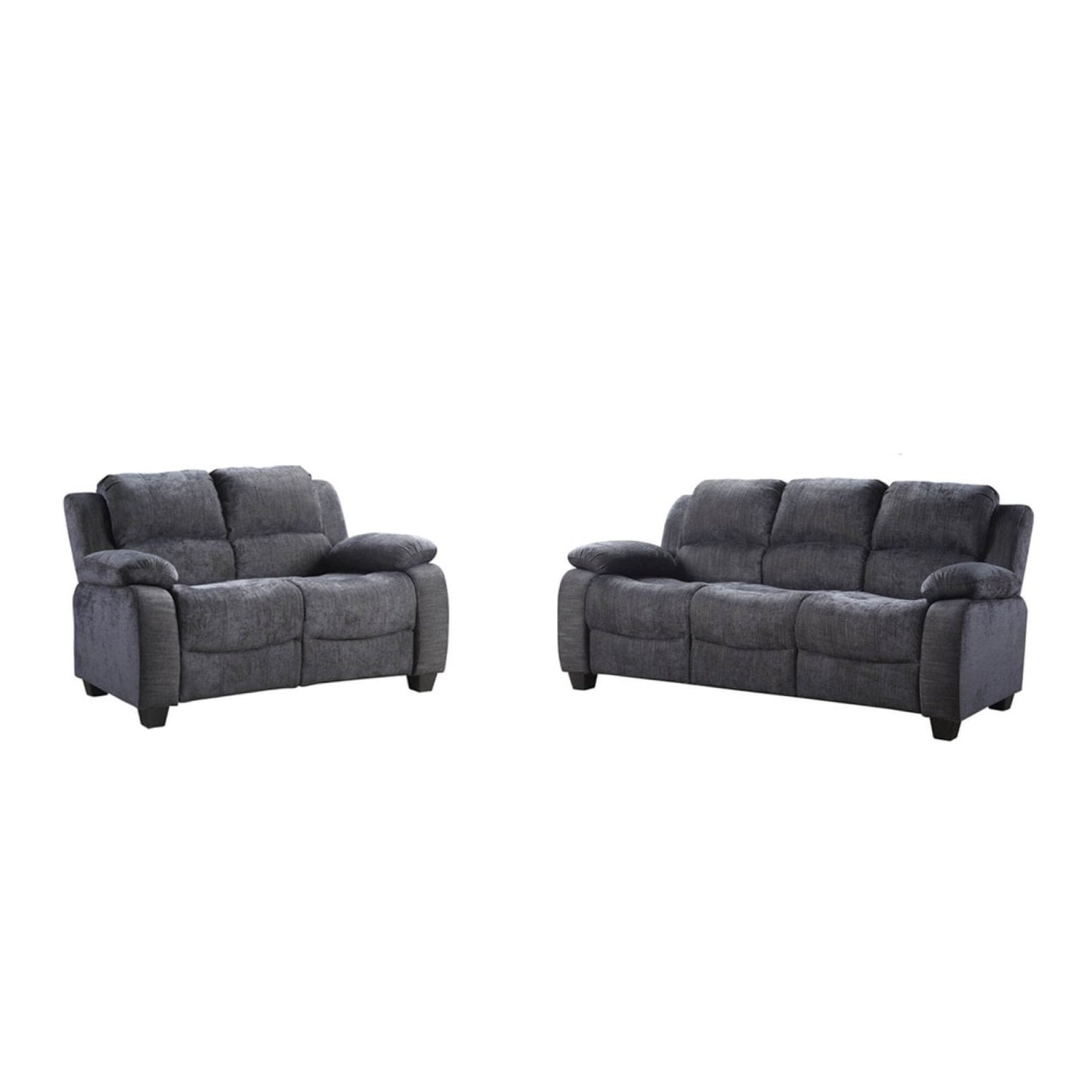 Valeria  Grey  Fabric 3+2 Seater Sofa Set