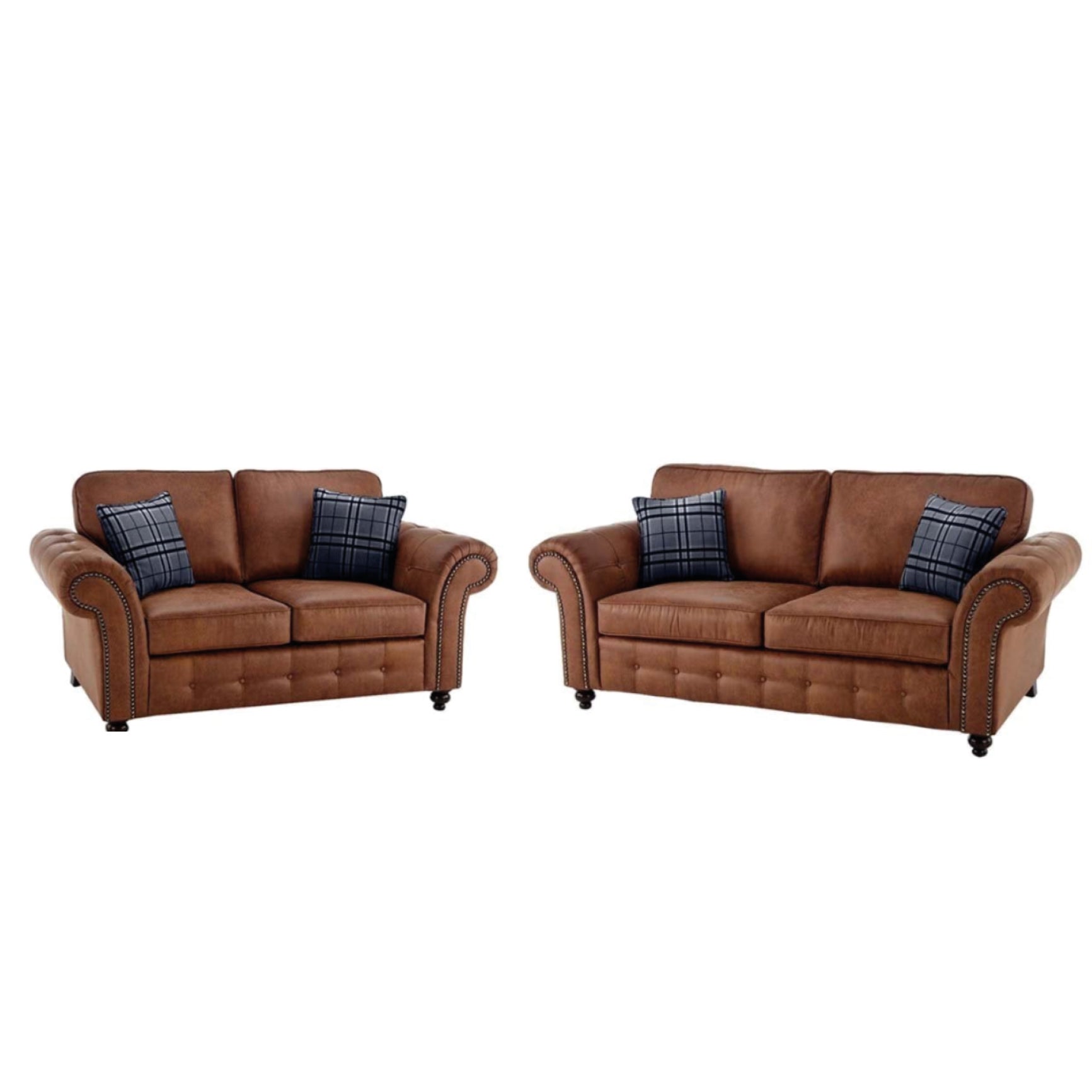 Uppingham Tan Suede 3 + 2 Sofa Set