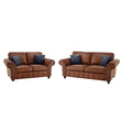 Uppingham Tan Suede 3 + 2 Sofa Set