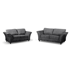 Canterbury Grey Fabric 3+2 Seater Sofa Set