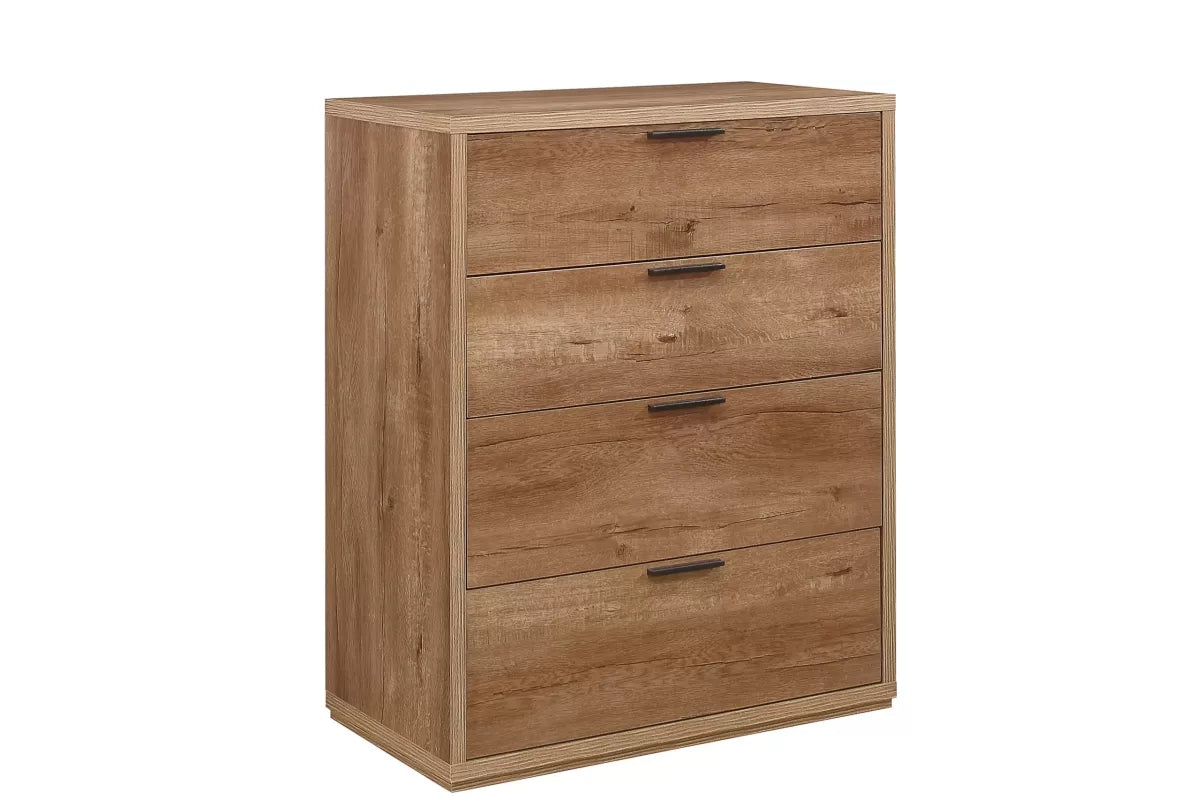 Stockwell Rustic Oak 4 Drawer Chest