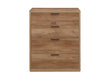 Stockwell Rustic Oak 4 Drawer Chest